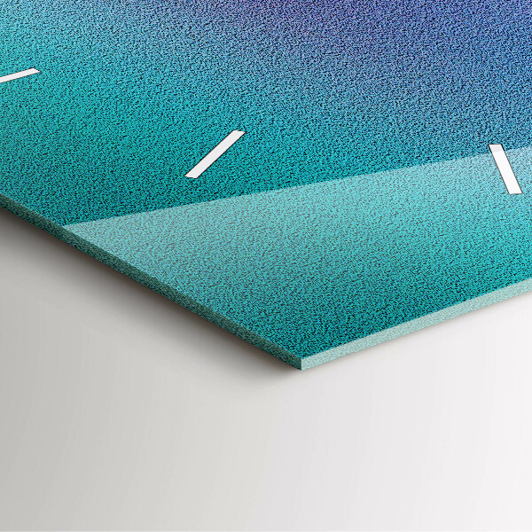 Ceas pătrat de perete din sticlă Model de gradient