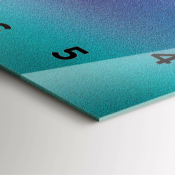 Ceas pătrat de perete din sticlă Model de gradient