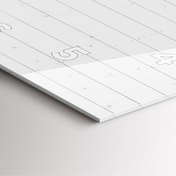 Ceas pătrat de perete din sticlă Model de panouri din lemn