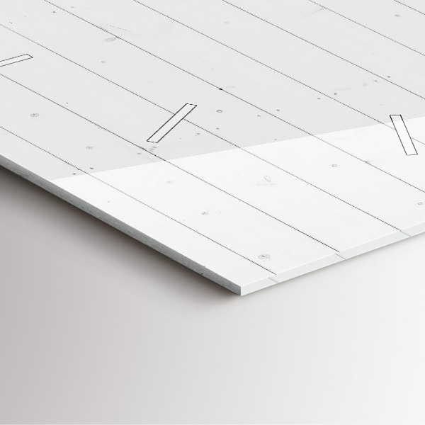 Ceas pătrat de perete din sticlă Model de panouri din lemn