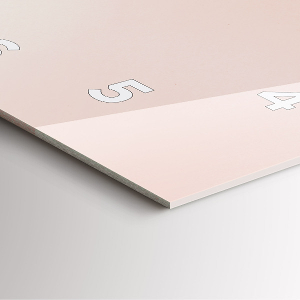 Ceas pătrat de perete din sticlă Frunze tropicale aurii