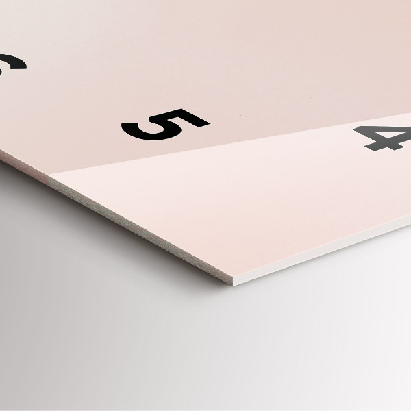 Ceas pătrat de perete din sticlă Frunze tropicale aurii