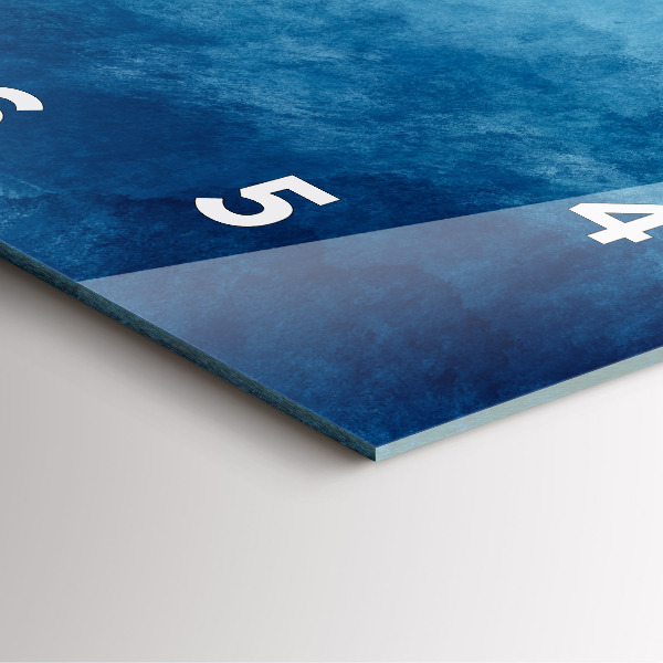 Ceas pătrat de perete din sticlă Captarea apei