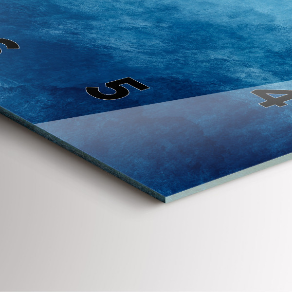 Ceas pătrat de perete din sticlă Captarea apei