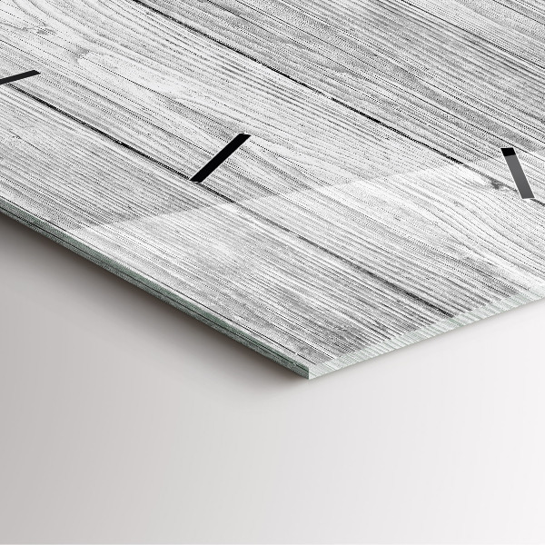 Ceas pătrat de perete din sticlă Panouri din lemn