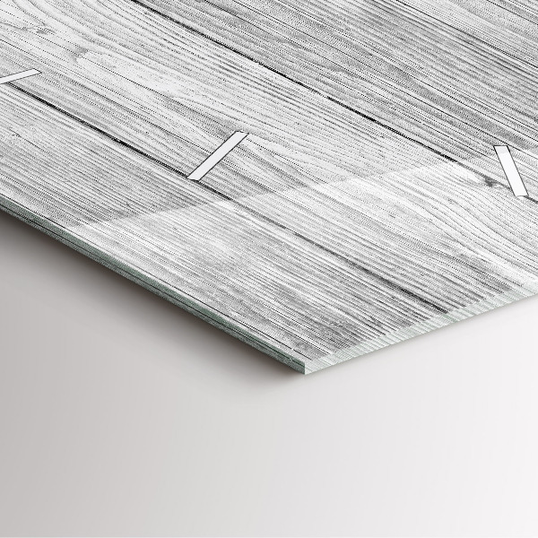 Ceas pătrat de perete din sticlă Panouri din lemn