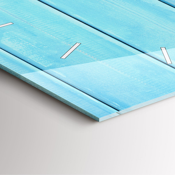 Ceas pătrat de perete din sticlă Accesorii și plăci de plajă