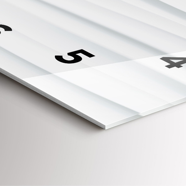 Ceas pătrat de perete din sticlă Textura valuri