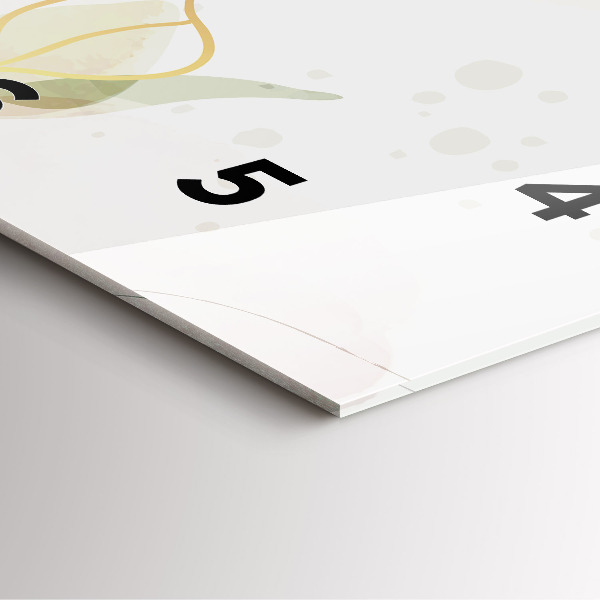 Ceas pătrat de perete din sticlă Abstracția pastelului