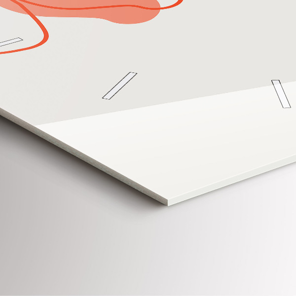 Ceas pătrat de perete din sticlă Plante hawaiene