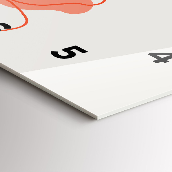 Ceas pătrat de perete din sticlă Plante hawaiene