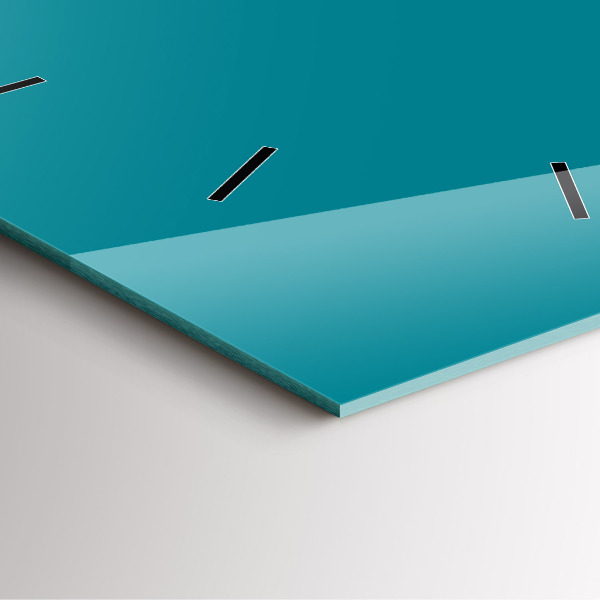 Ceas pătrat de perete din sticlă Maritim