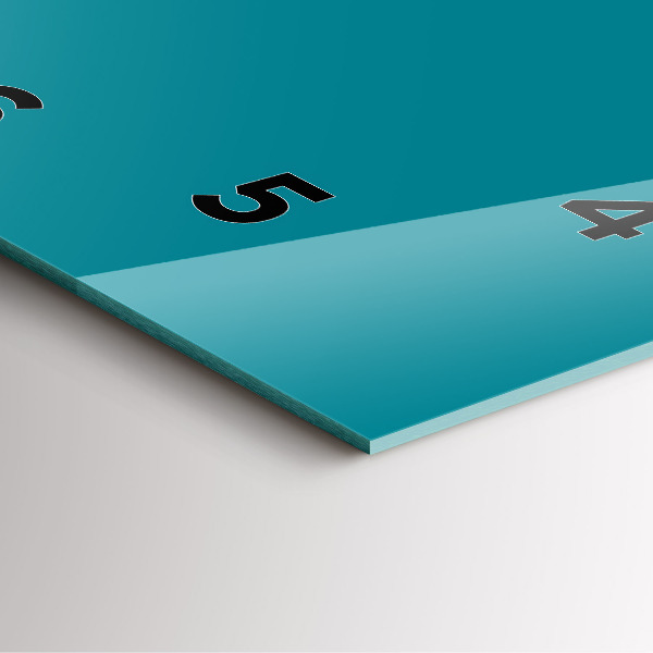 Ceas pătrat de perete din sticlă Maritim