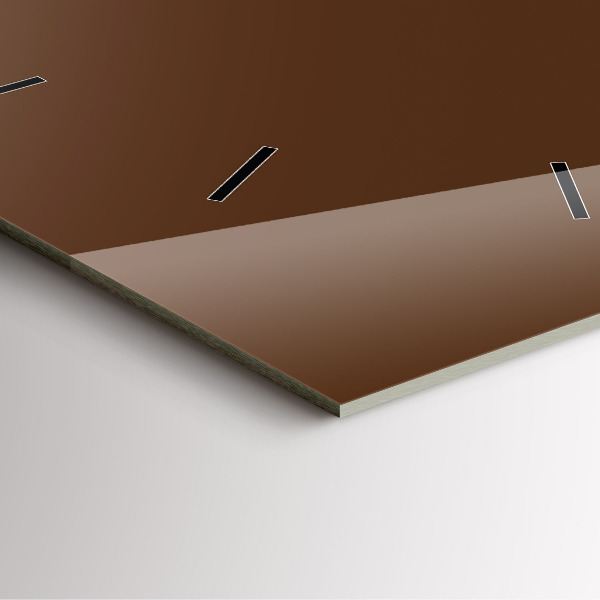 Ceas pătrat de perete din sticlă Maro