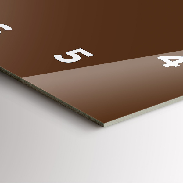 Ceas pătrat de perete din sticlă Maro