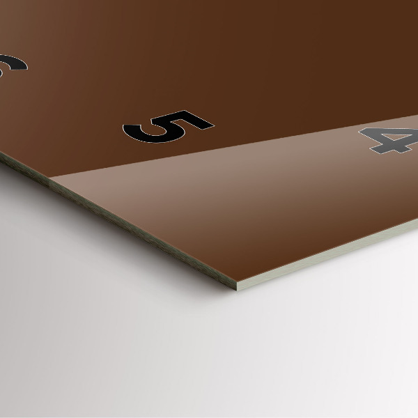 Ceas pătrat de perete din sticlă Maro