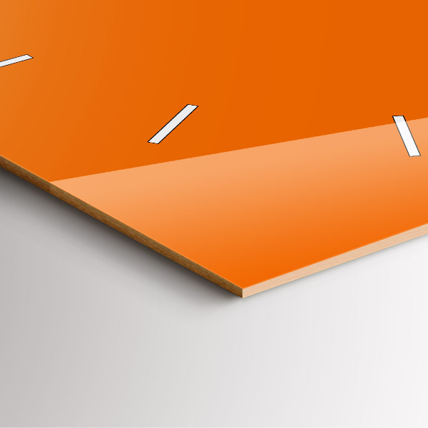 Ceas pătrat de perete din sticlă Portocale