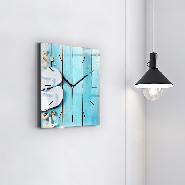 Ceas pătrat de perete din sticlă Accesorii de vacanta