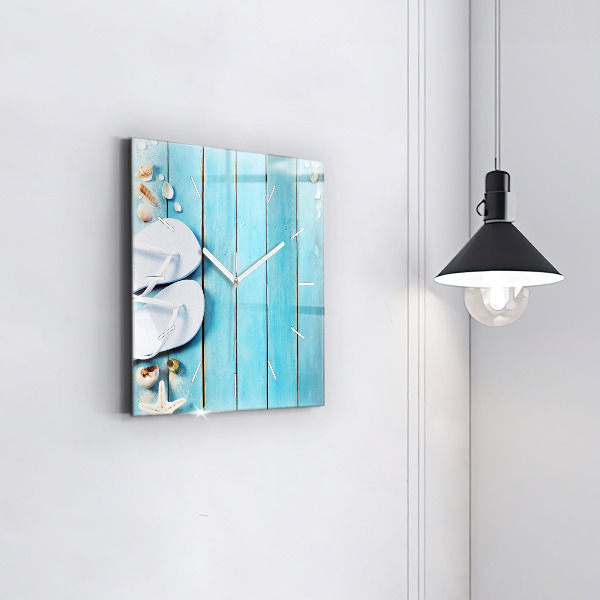 Ceas pătrat de perete din sticlă Accesorii de vacanta