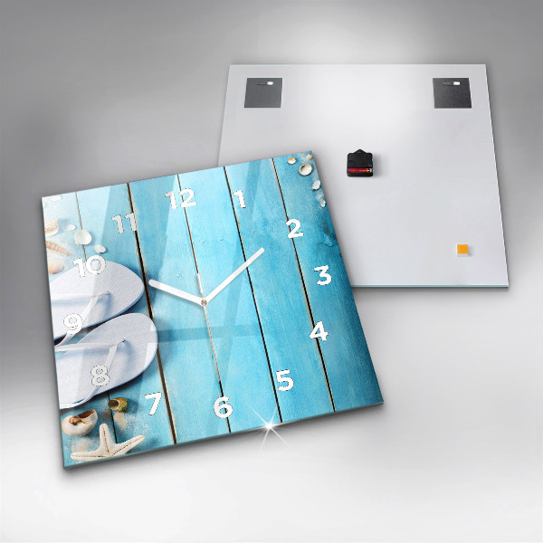 Ceas pătrat de perete din sticlă Accesorii de vacanta