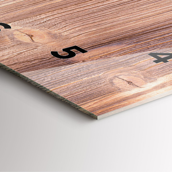 Ceas pătrat de perete din sticlă Ardei