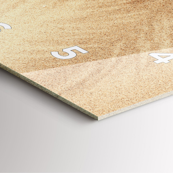 Ceas pătrat de perete din sticlă Abstracția aurie