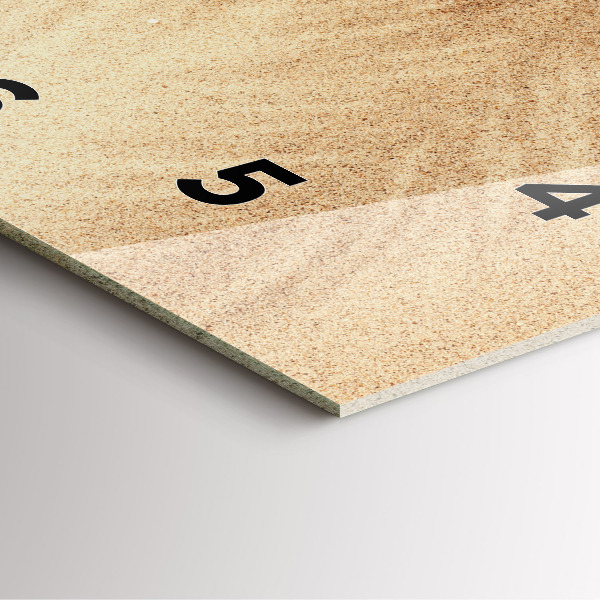 Ceas pătrat de perete din sticlă Abstracția aurie