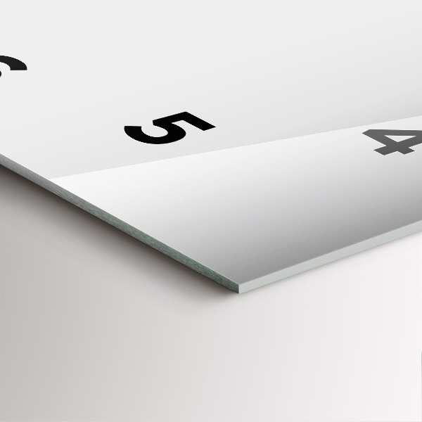 Ceas pătrat de perete din sticlă Abstracția argintului