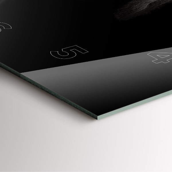 Ceas pătrat de perete din sticlă Câine și pisică scoțian