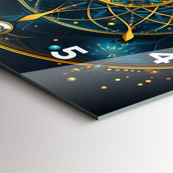 Ceas pătrat de perete din sticlă Ceas horoscop