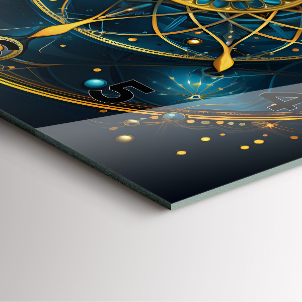 Ceas pătrat de perete din sticlă Ceas horoscop