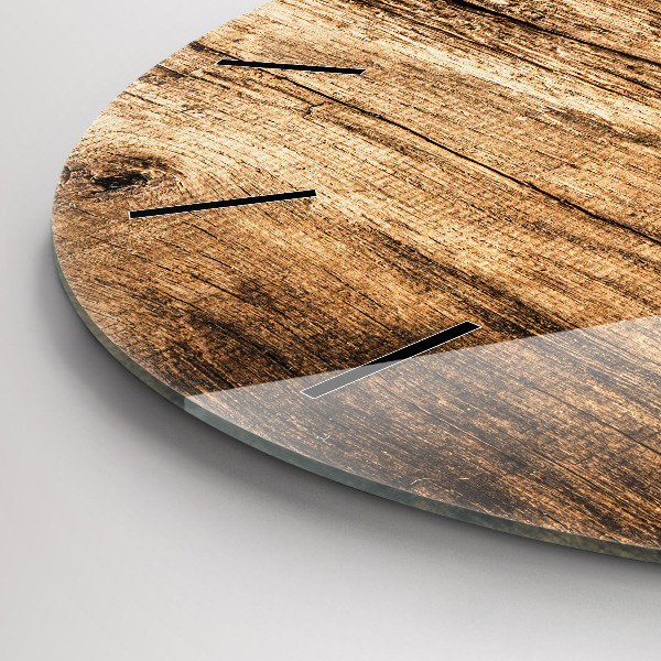 Ceas rotund de perete din sticlă Linguri de condimente