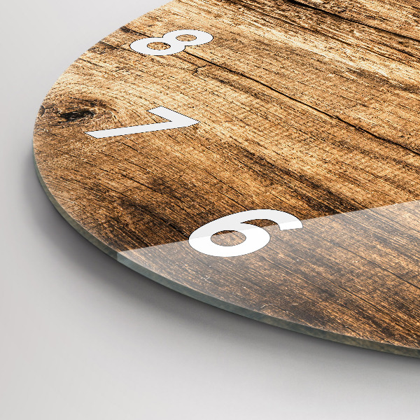 Ceas rotund de perete din sticlă Linguri de condimente