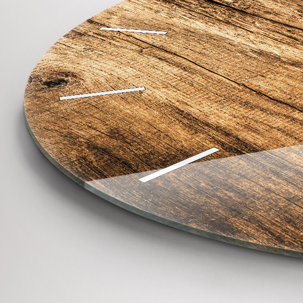 Ceas rotund de perete din sticlă Linguri de condimente