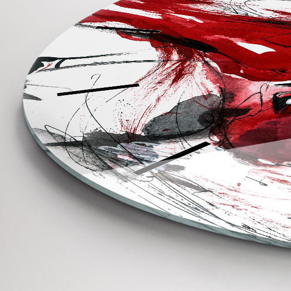 Ceas rotund de perete din sticlă Cuplu dansator