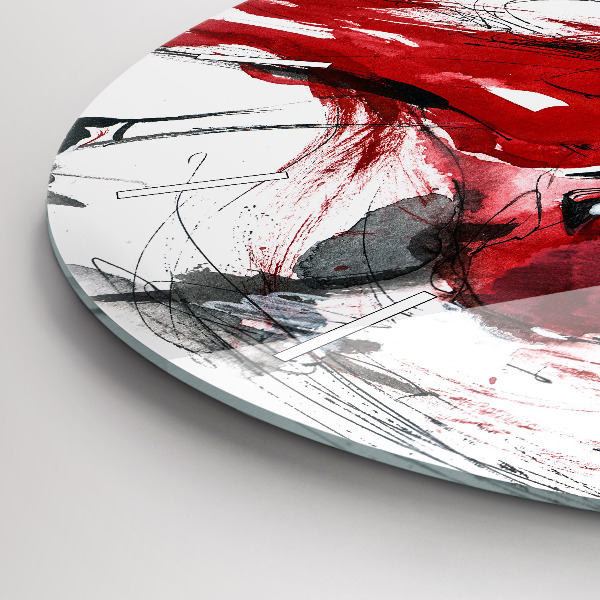 Ceas rotund de perete din sticlă Cuplu dansator