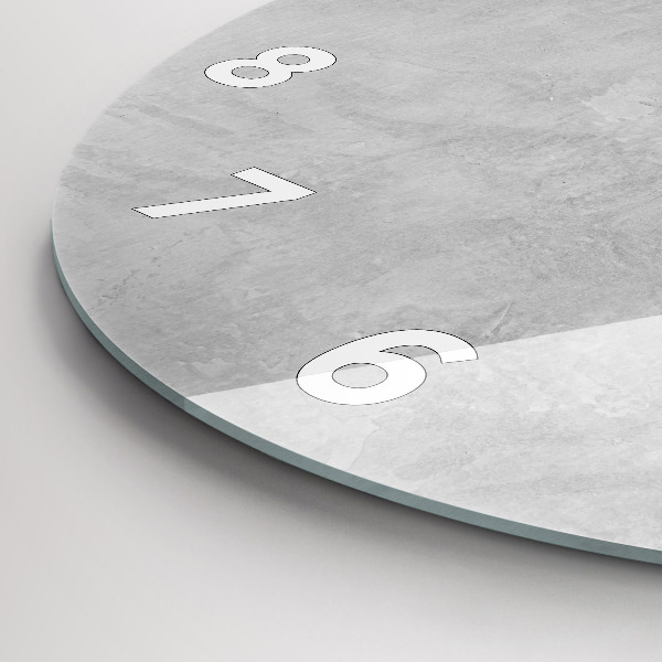 Ceas rotund de perete din sticlă Zid de piatră