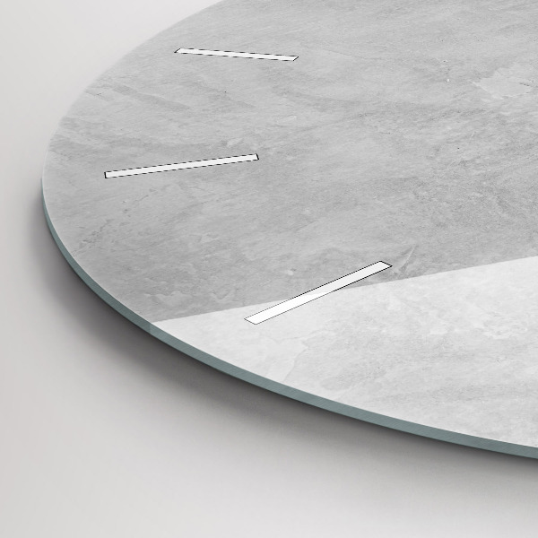 Ceas rotund de perete din sticlă Zid de piatră