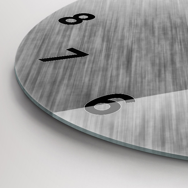 Ceas rotund de perete din sticlă Perete metalic