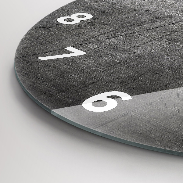 Ceas rotund de perete din sticlă Perete metalic