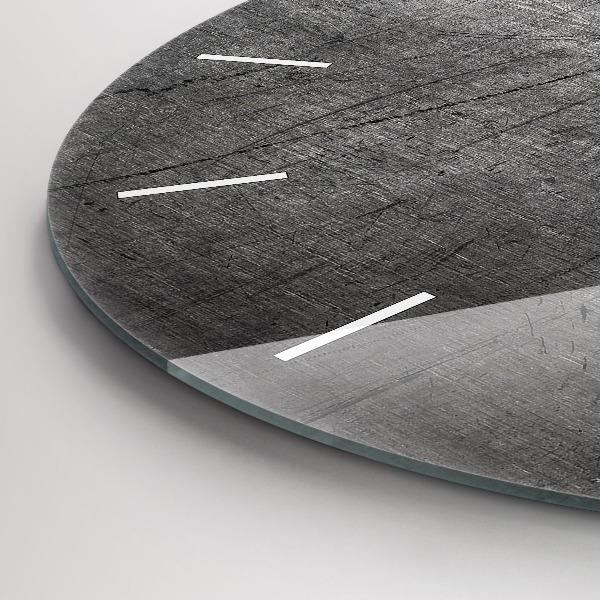 Ceas rotund de perete din sticlă Perete metalic