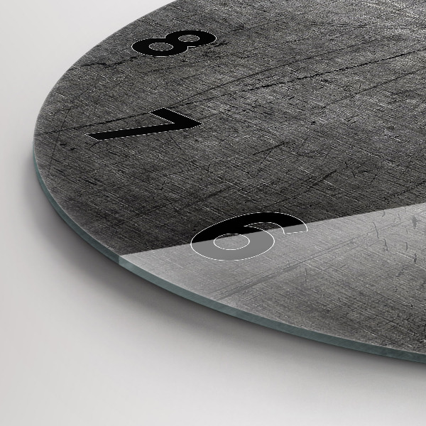 Ceas rotund de perete din sticlă Perete metalic