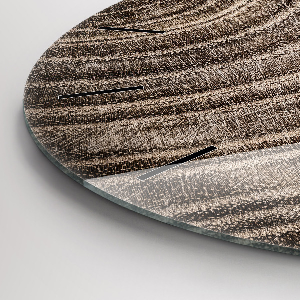 Ceas rotund de perete din sticlă Trunchi