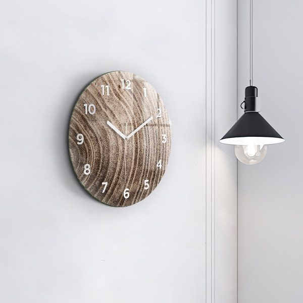 Ceas rotund de perete din sticlă Trunchi