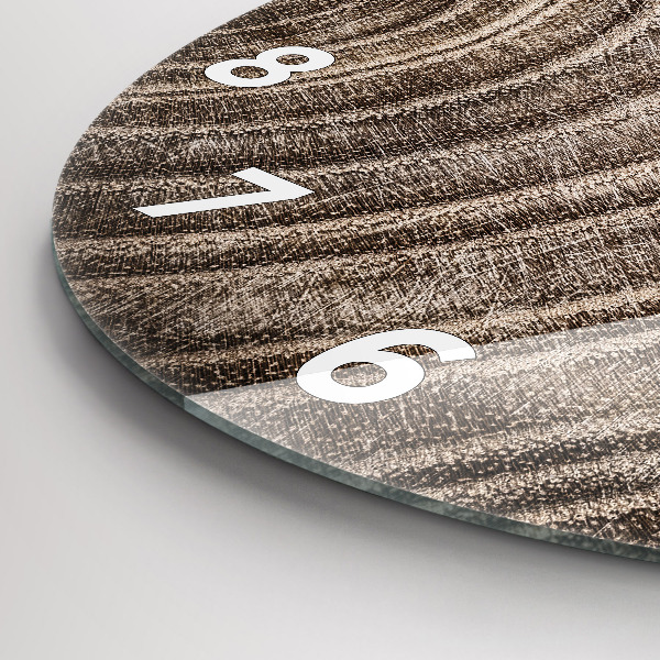 Ceas rotund de perete din sticlă Trunchi