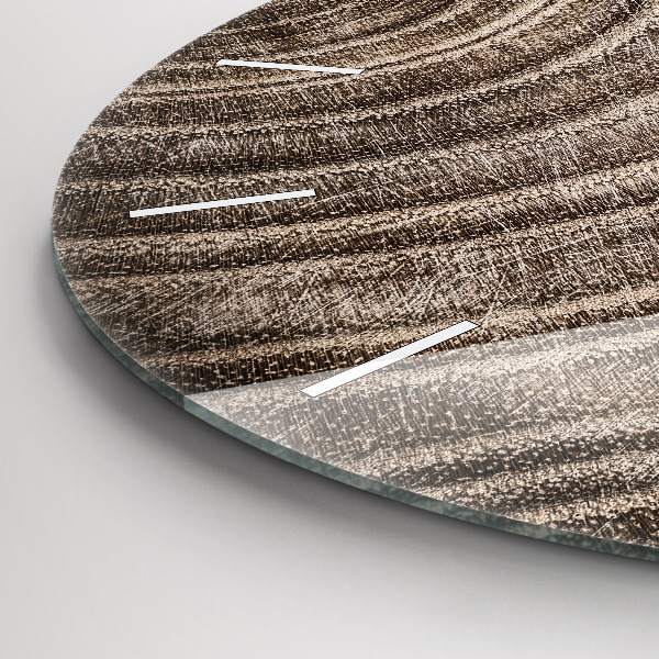 Ceas rotund de perete din sticlă Trunchi