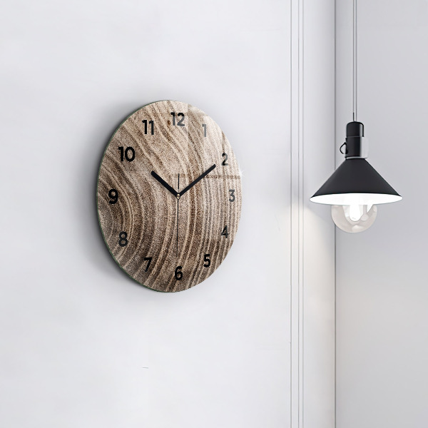 Ceas rotund de perete din sticlă Trunchi