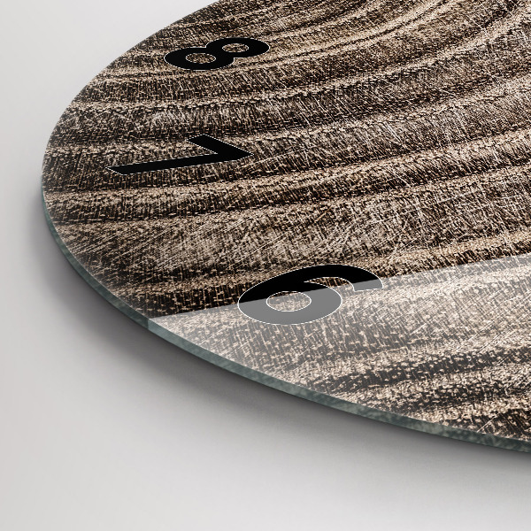 Ceas rotund de perete din sticlă Trunchi