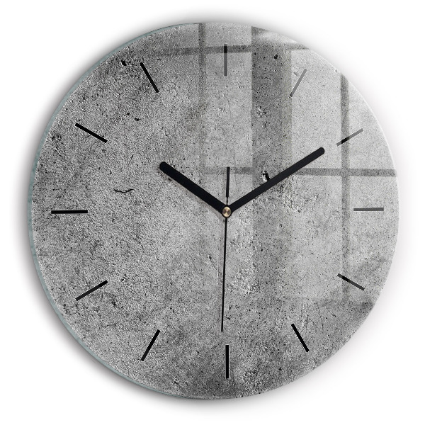 Ceas rotund de perete din sticlă Perete industrial