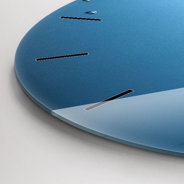 Ceas rotund de perete din sticlă Vedere sub apă